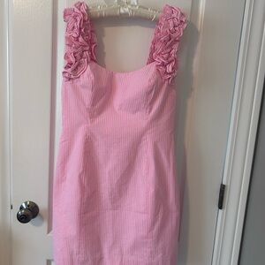 Pink Ruffled Lilly Pulitzer Dress